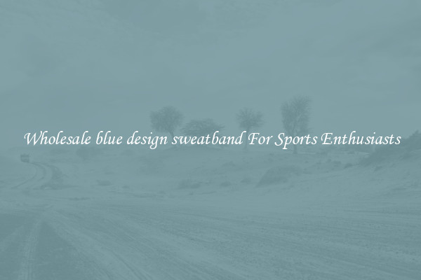 Wholesale blue design sweatband For Sports Enthusiasts