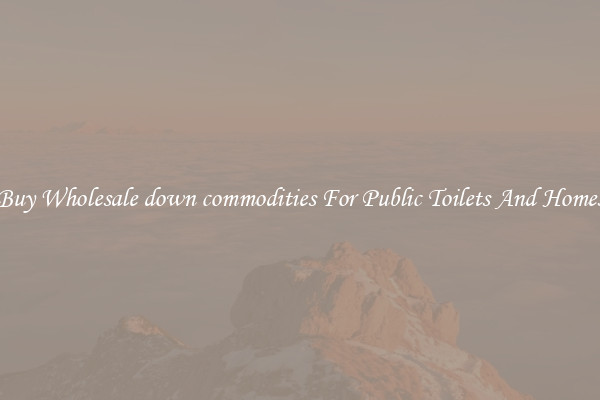 Buy Wholesale down commodities For Public Toilets And Homes