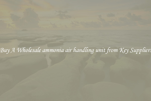 Buy A Wholesale ammonia air handling unit from Key Suppliers