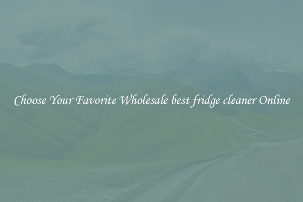 Choose Your Favorite Wholesale best fridge cleaner Online