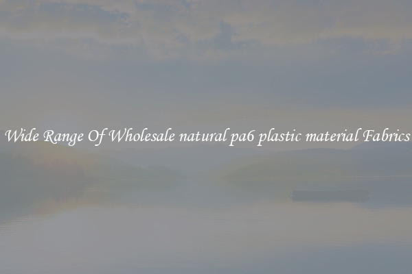 Wide Range Of Wholesale natural pa6 plastic material Fabrics