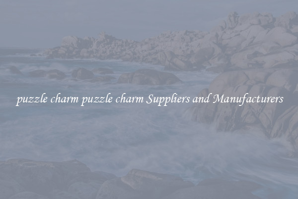 puzzle charm puzzle charm Suppliers and Manufacturers