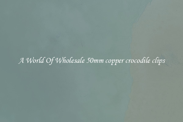 A World Of Wholesale 50mm copper crocodile clips