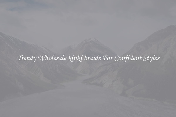 Trendy Wholesale kinki braids For Confident Styles