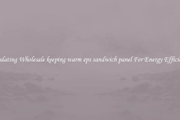 Insulating Wholesale keeping warm eps sandwich panel For Energy Efficiency