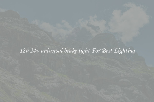 12v 24v universal brake light For Best Lighting
