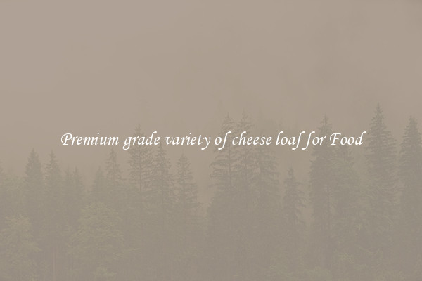 Premium-grade variety of cheese loaf for Food