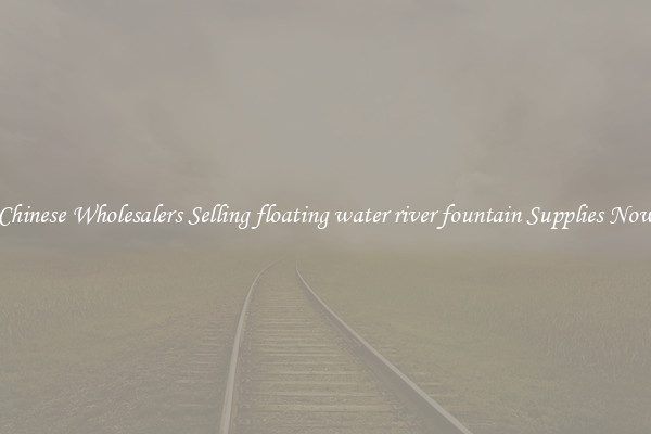 Chinese Wholesalers Selling floating water river fountain Supplies Now