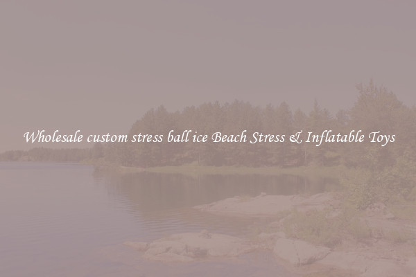 Wholesale custom stress ball ice Beach Stress & Inflatable Toys