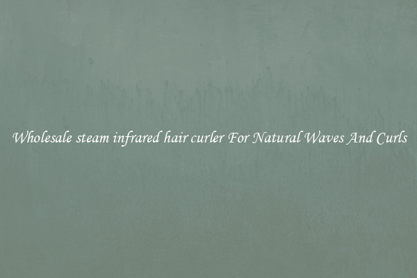 Wholesale steam infrared hair curler For Natural Waves And Curls